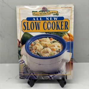 Vintage All New Slow Cooker Cookbook 1999 Easy Home Cooking Soft Cover